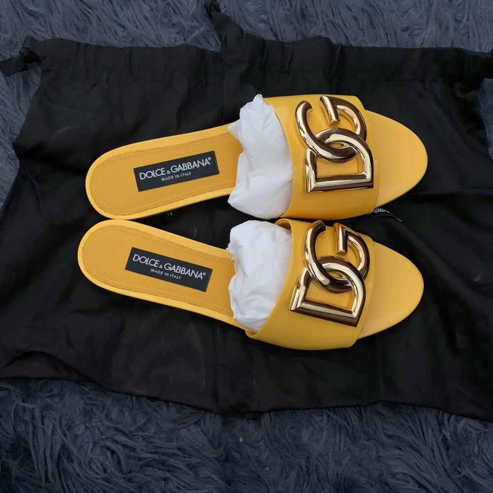 D&G logo patent leather sandals size 41 - Picture 3 of 14